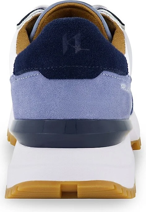 Perforated Colorblock Suede Low-Top Runner Sneakers - Image 5