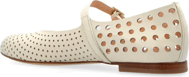 Perforated-Design Ballet Flats - Image 3