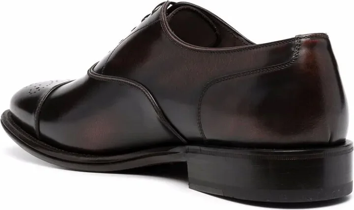 perforated-design Oxford shoes - Image 3