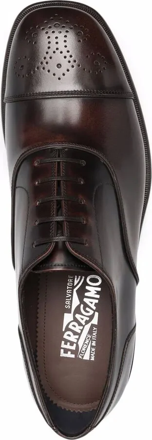perforated-design Oxford shoes - Image 4