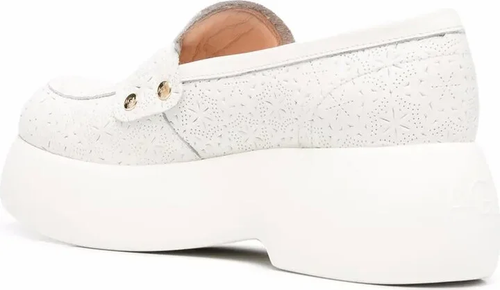 Perforated-Design Platform Loafers - Image 3
