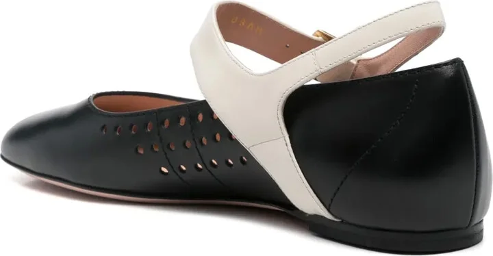 Perforated-Detail Ballet Flats - Image 3