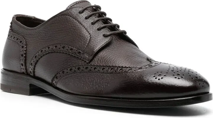 Perforated-Detail Brogue Shoes - Image 2