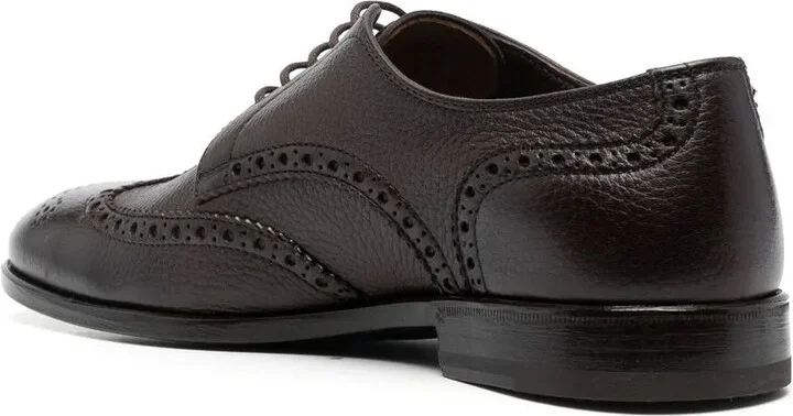 Perforated-Detail Brogue Shoes - Image 3