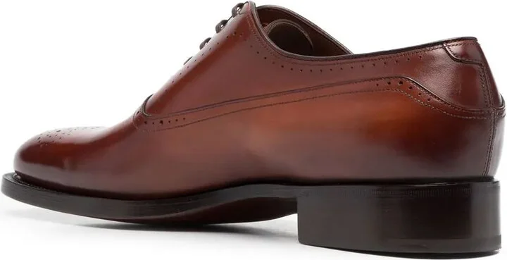 Perforated-Detail Leather Brogues - Image 3