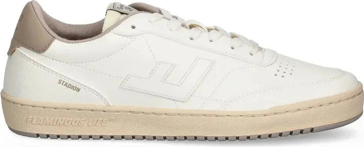 Perforated-Detail Leather Sneakers