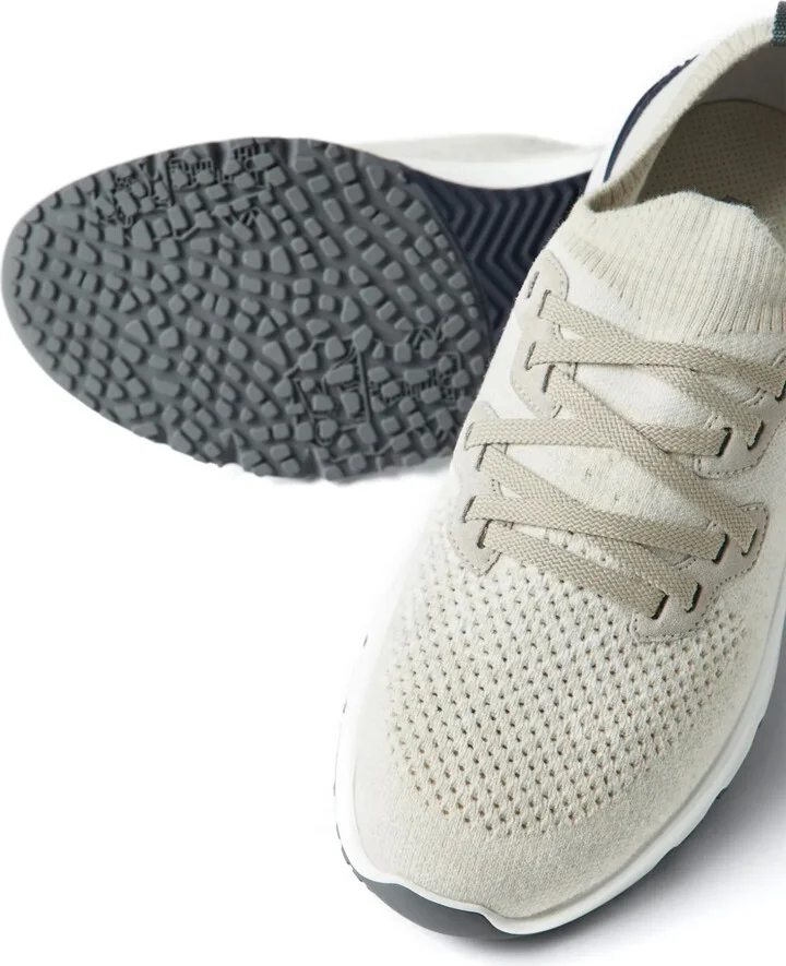 Perforated-Detail Low-Top Sneakers - Image 4