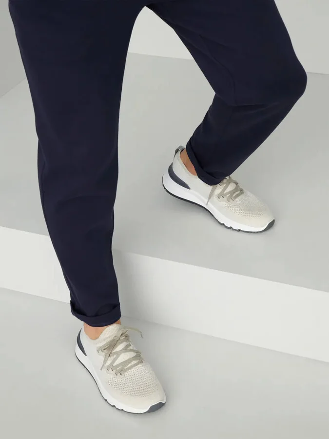 Perforated-Detail Low-Top Sneakers - Image 5