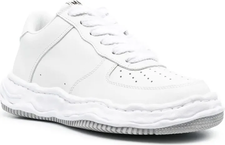 Perforated-Detail Low-Top Sneakers - Image 2