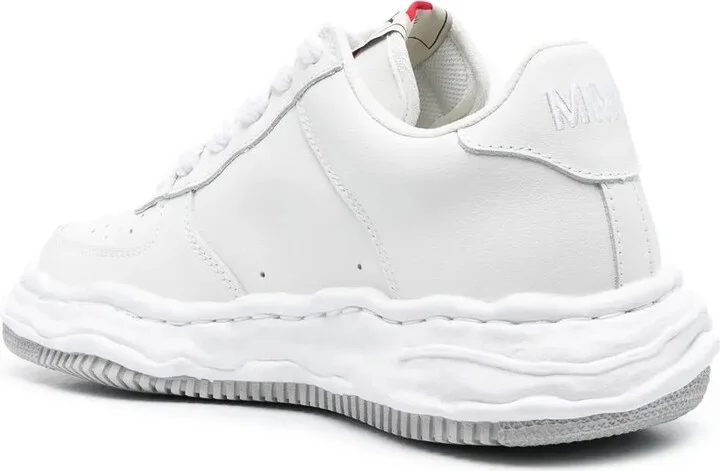 Perforated-Detail Low-Top Sneakers - Image 3