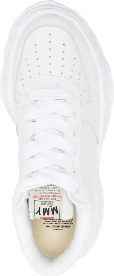 Perforated-Detail Low-Top Sneakers - Image 4