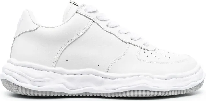 Perforated-Detail Low-Top Sneakers