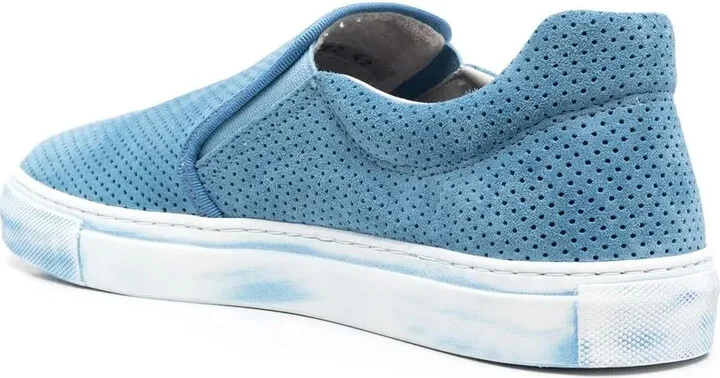 Perforated-Detail Slip-On Sneakers - Image 3