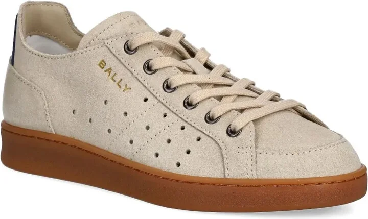 Perforated-Detail Suede Sneakers - Image 2