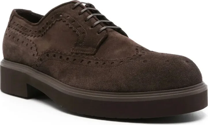 perforated-detailing Derby shoes - Image 2