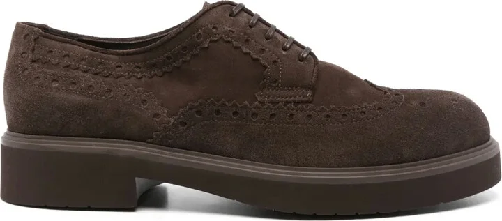 perforated-detailing Derby shoes