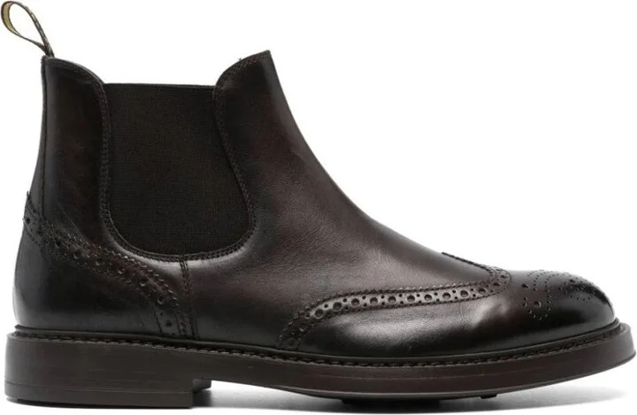 Perforated Embellished Boots