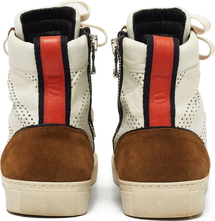 Perforated High-Top Sneakers - Image 4
