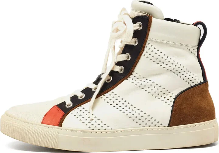 Perforated High-Top Sneakers