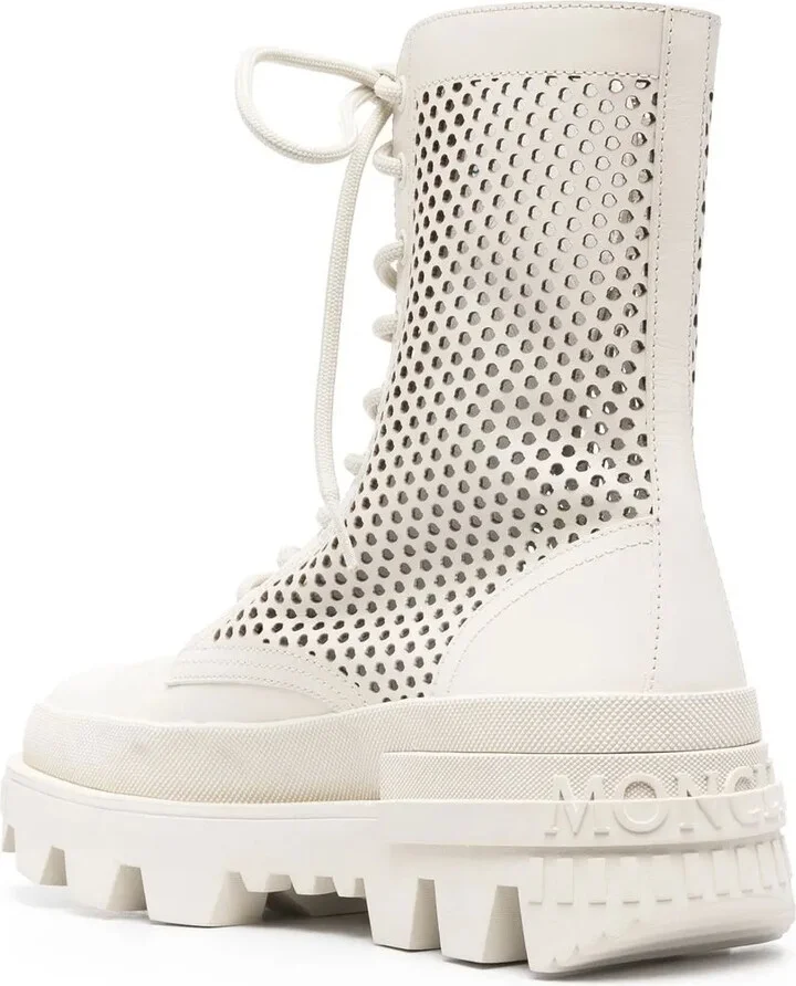 Perforated Lace-Up Boots - Image 3
