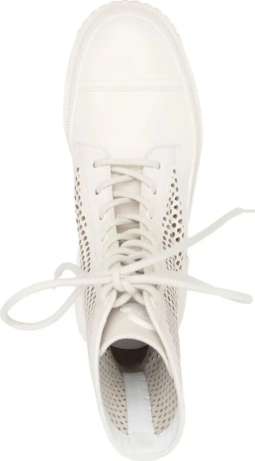 Perforated Lace-Up Boots - Image 4