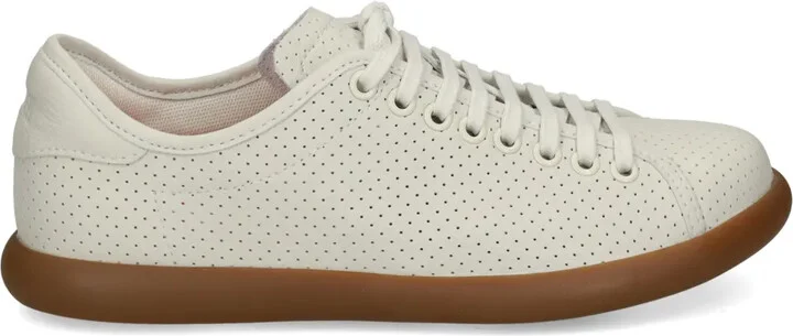 Perforated Lace-Up Sneakers
