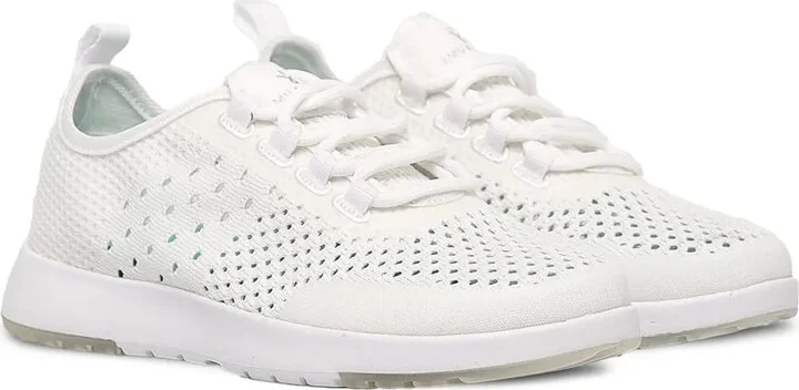 Perforated Lace-Up Sneakers
