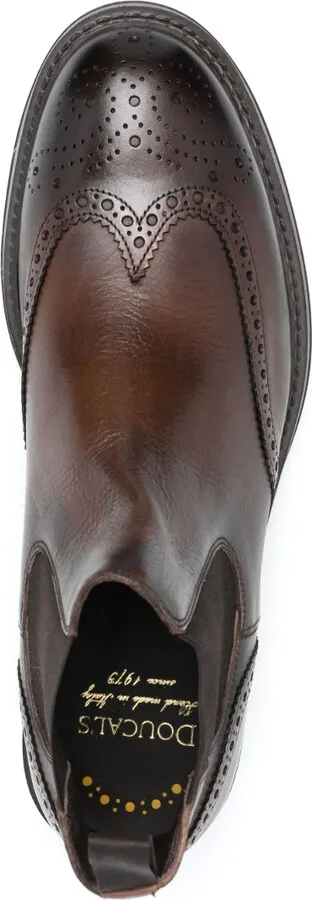 Perforated Leather Ankle Boots - Image 4