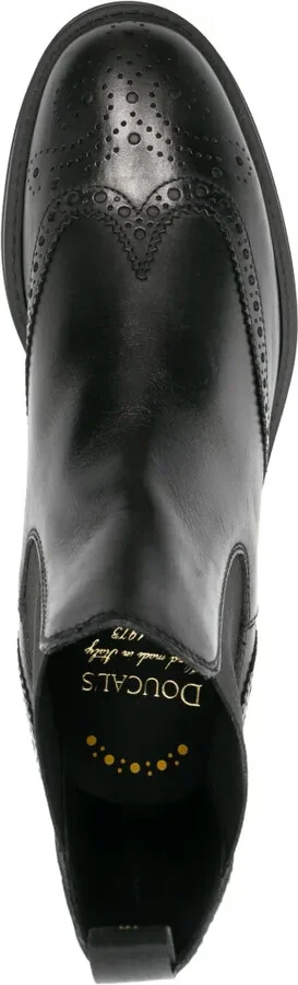 Perforated Leather Ankle Boots - Image 4
