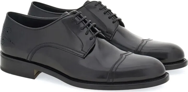 perforated leather Derby shoes - Image 2