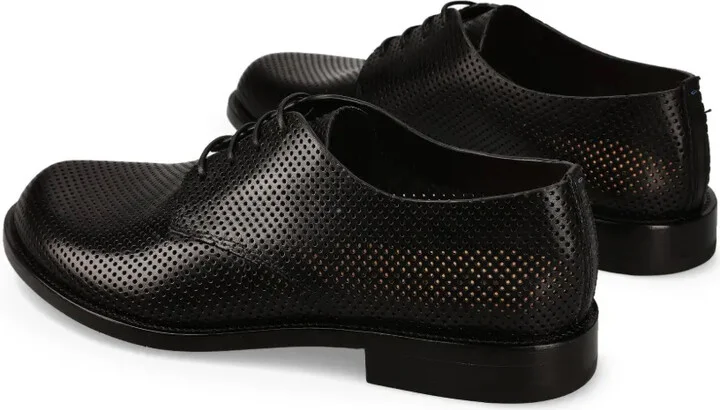 Perforated Leather Derby Shoes - Image 4