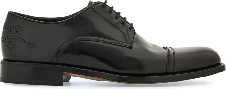 perforated leather Derby shoes