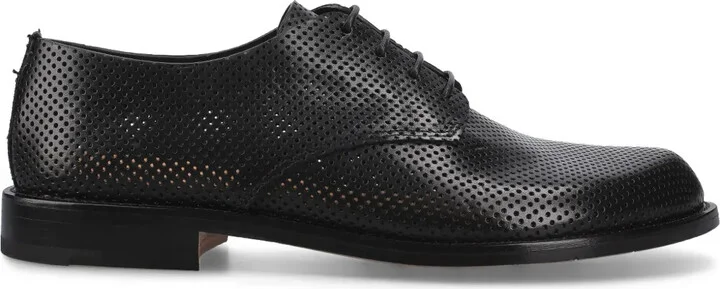 Perforated Leather Derby Shoes