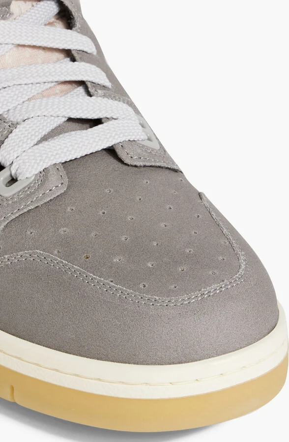Perforated leather high-top sneakers - Image 4