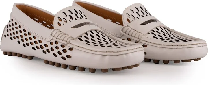 Perforated Leather Loafers - Image 4