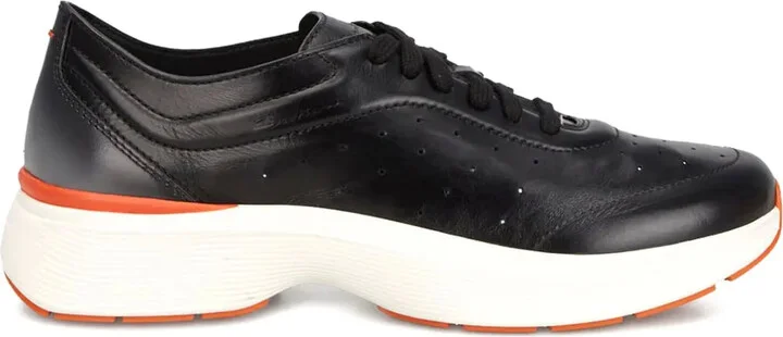 Perforated Leather Low-Top Sneakers