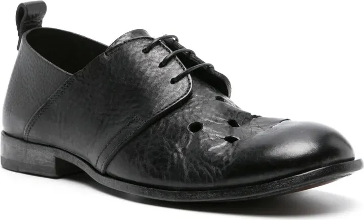 perforated leather Oxford shoes - Image 2