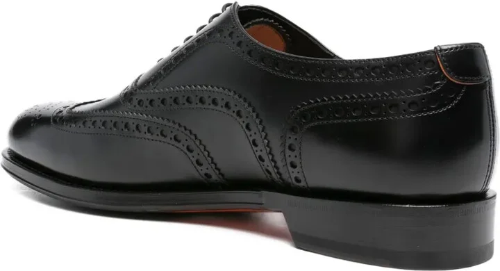 Perforated Leather Oxford Shoes - Image 3