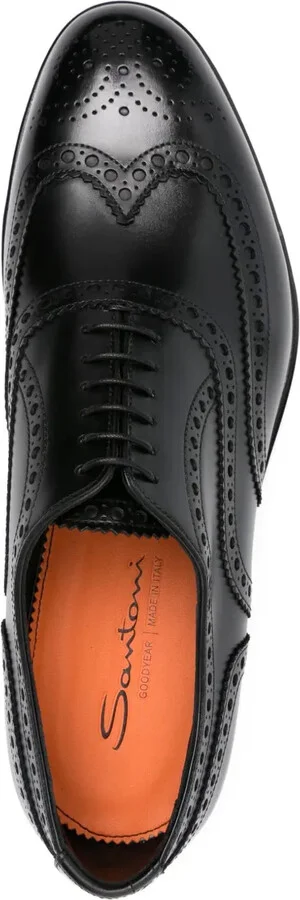Perforated Leather Oxford Shoes - Image 4