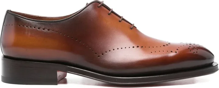 perforated leather Oxford shoes