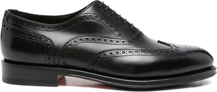 Perforated Leather Oxford Shoes