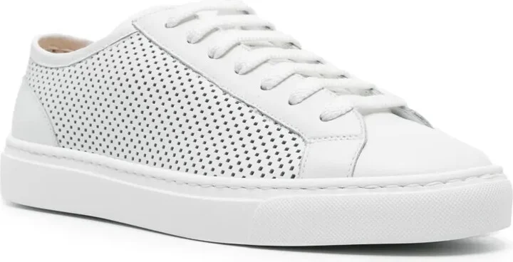 Perforated Leather Sneakers - Image 2