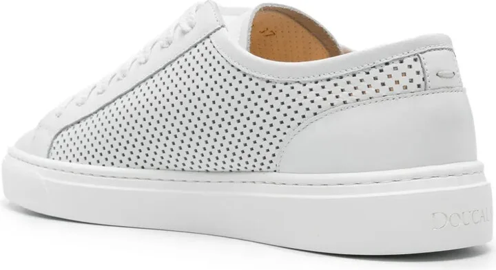 Perforated Leather Sneakers - Image 3