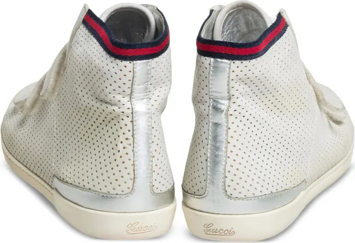 Perforated Leather Sneakers - Image 3