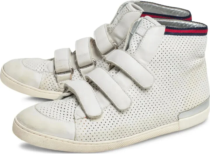 Perforated Leather Sneakers - Image 4