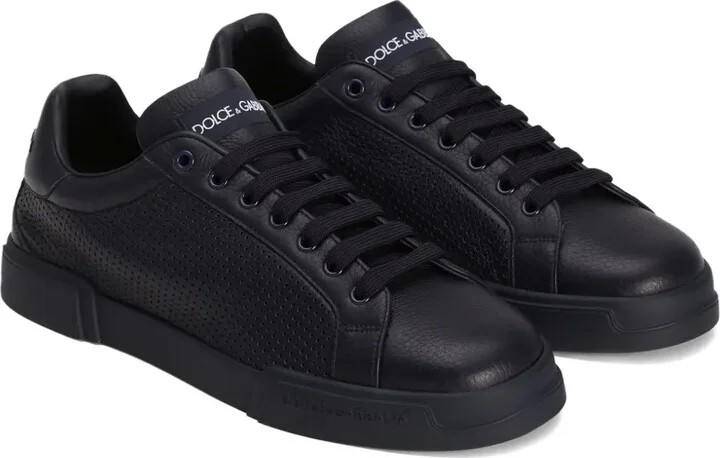 Perforated Leather Sneakers - Image 2
