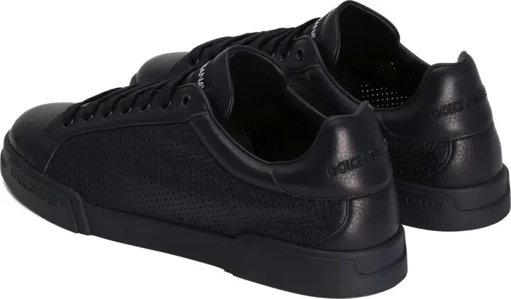Perforated Leather Sneakers - Image 3