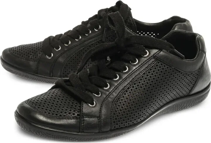 Perforated Leather Sneakers - Image 2