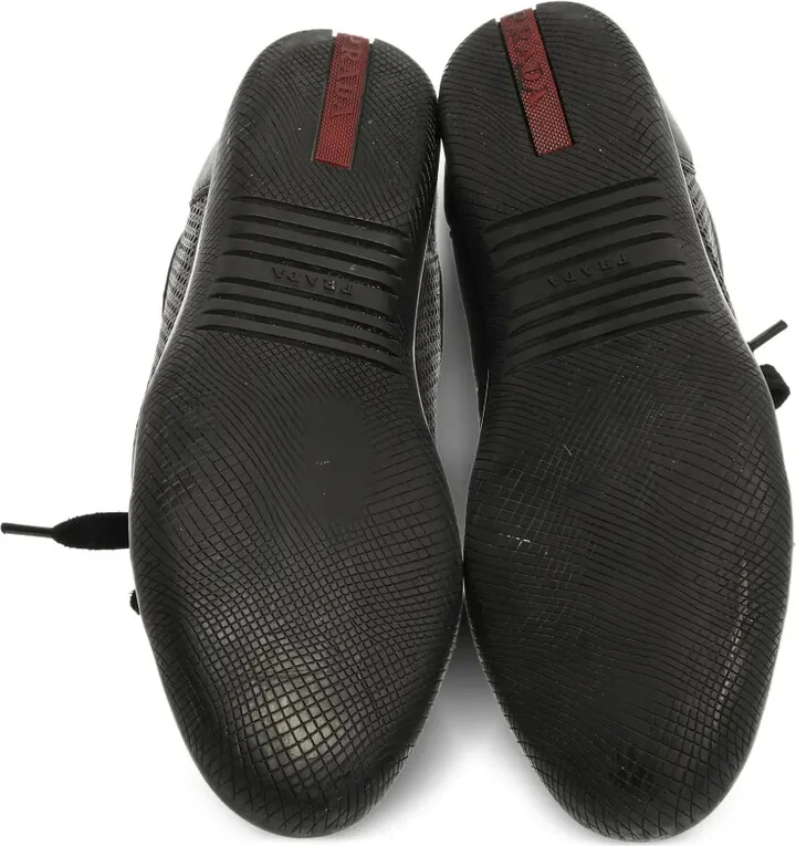 Perforated Leather Sneakers - Image 4