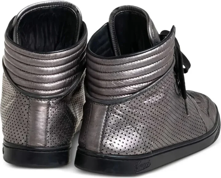 Perforated Leather Sneakers - Image 4